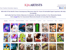 Tablet Screenshot of kja-illustration.com